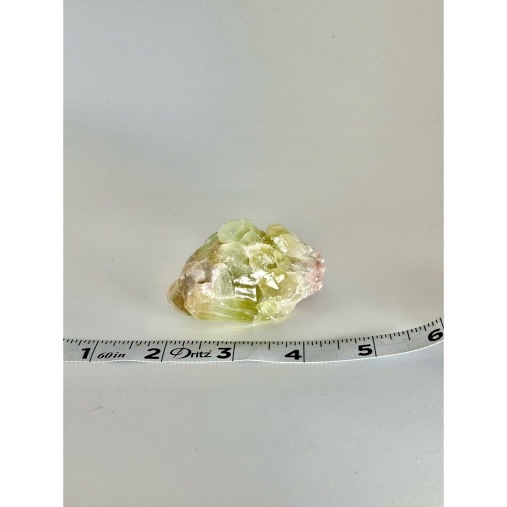 Green Calcite Raw Stone | Natural Crystal Specimen | Rough Calcite Piece
