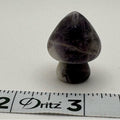 ✨ Chevron Amethyst Mushroom Crystal Carving – Polished Stone ✨