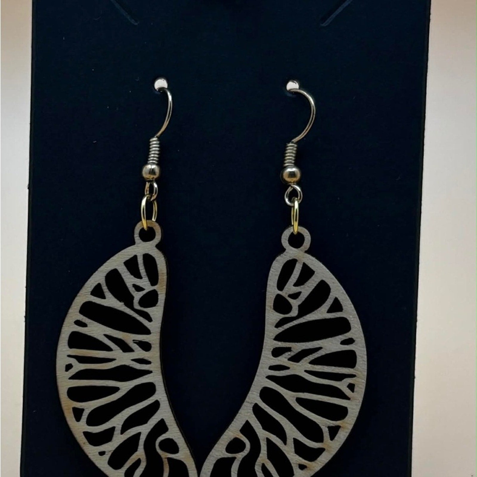 🍊 Laser Cut Orange Slice Earrings | Basswood Dangle Jewelry 🍊