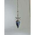 Lapis Lazuli Orgone Pendulum | Triple Moon Pentacle | Divination Tool