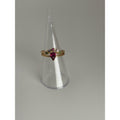 Gold Tone Pink Teardrop Ring Set | Multicolor Rhinestone Stackable Rings
