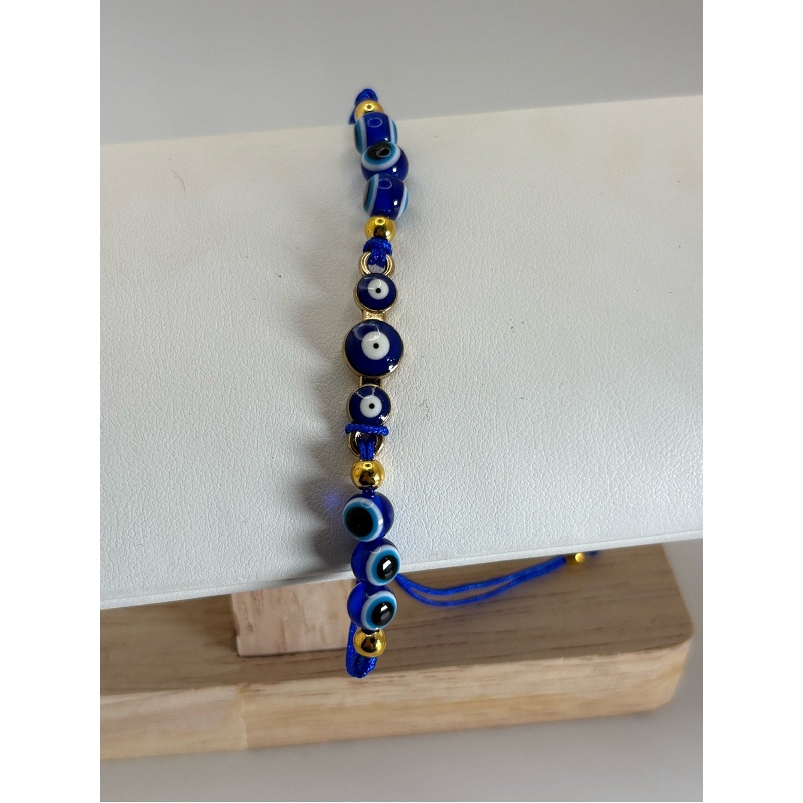 Blue Evil Eye Adjustable Bracelet | Nazar Protection Bracelet