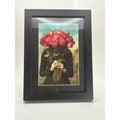 Surreal Rose Portrait Framed Art Print