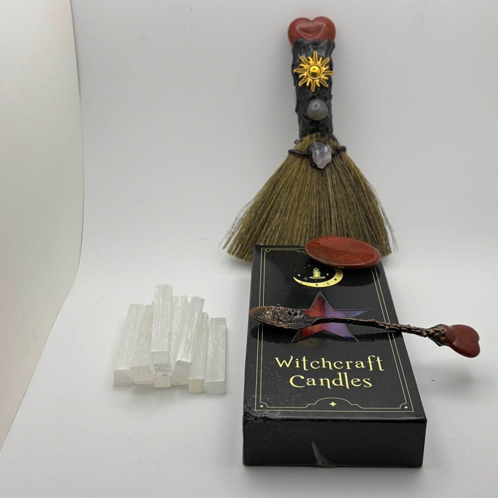 🔮 Witchcraft Altar Bundle • Candles, Crystals & Ritual Tools 🔮
