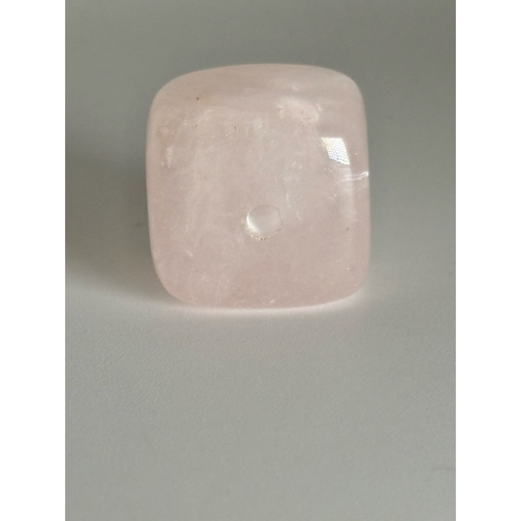 Rose Quartz Incense Holder Cube | Polished Stone Burner