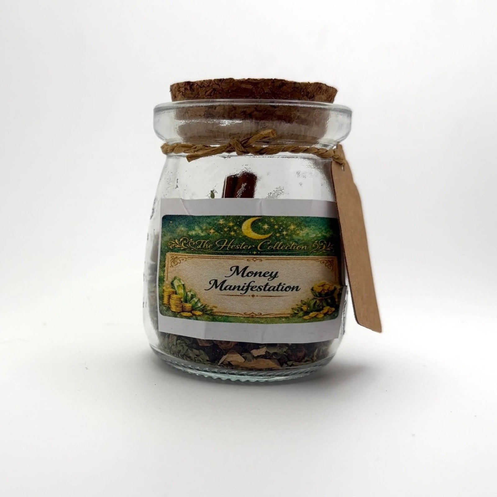 Money Manifestation Jar – Handmade Prosperity Spell Jar