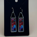 Colorful Rectangular Dangle Earrings | Modern Statement Jewelry