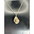 Herkimer Diamond Crystal Necklace • Raw Quartz 10 inch chain