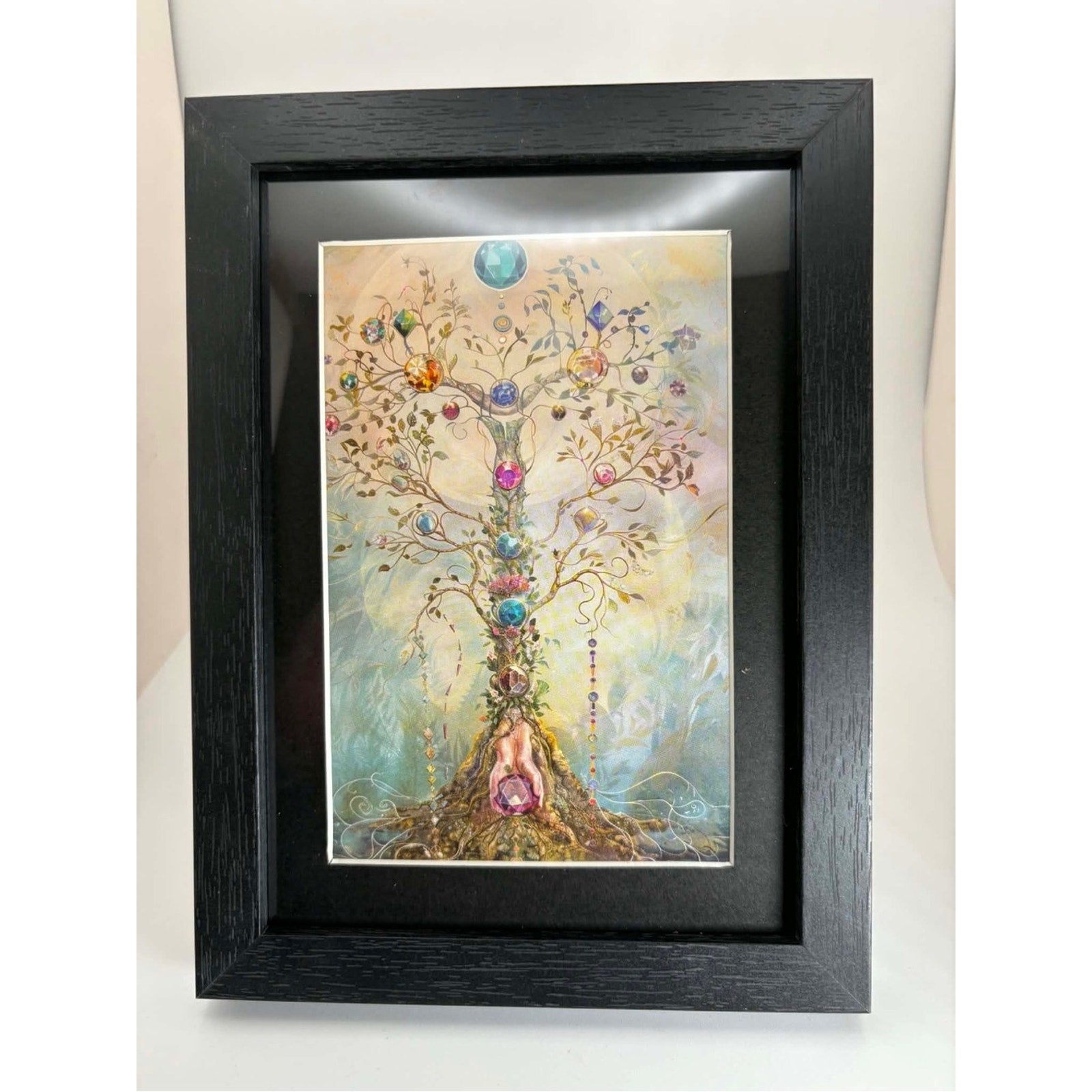 Framed Tree of Life Chakra Art Print 5x7