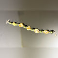 Lemon Shell & Olive Pearl Beaded Bracelet – Handmade