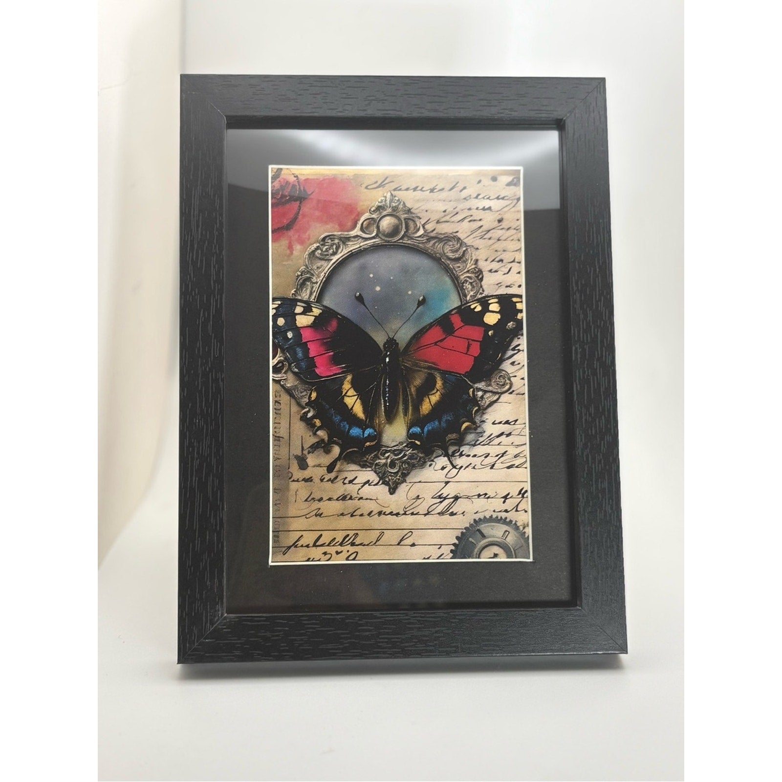 🦋 Vintage Butterfly Framed Art Print 🦋
