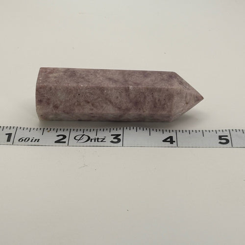 4” Lepidolite Tower 💜 Natural Pink/Purple Mica Crystal Point