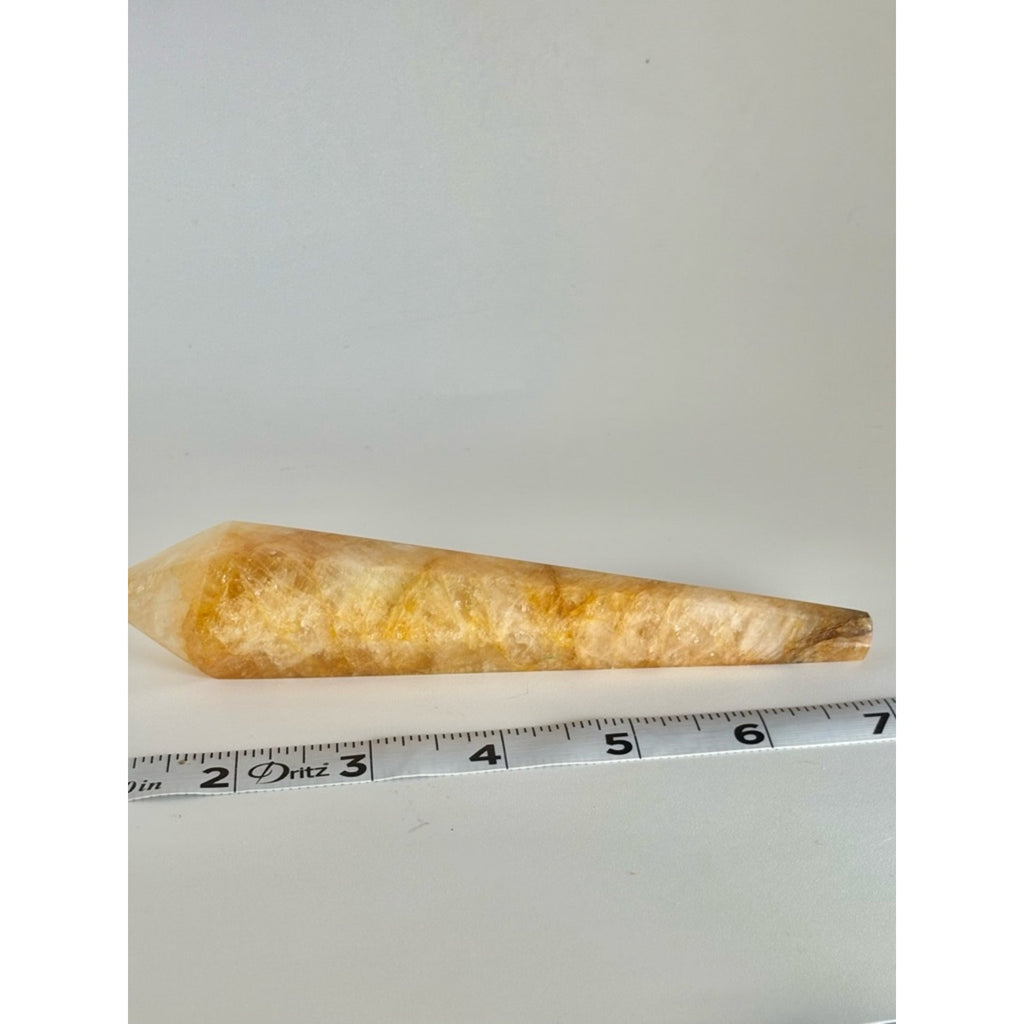 Golden Citrine Crystal Wand - Polished Point