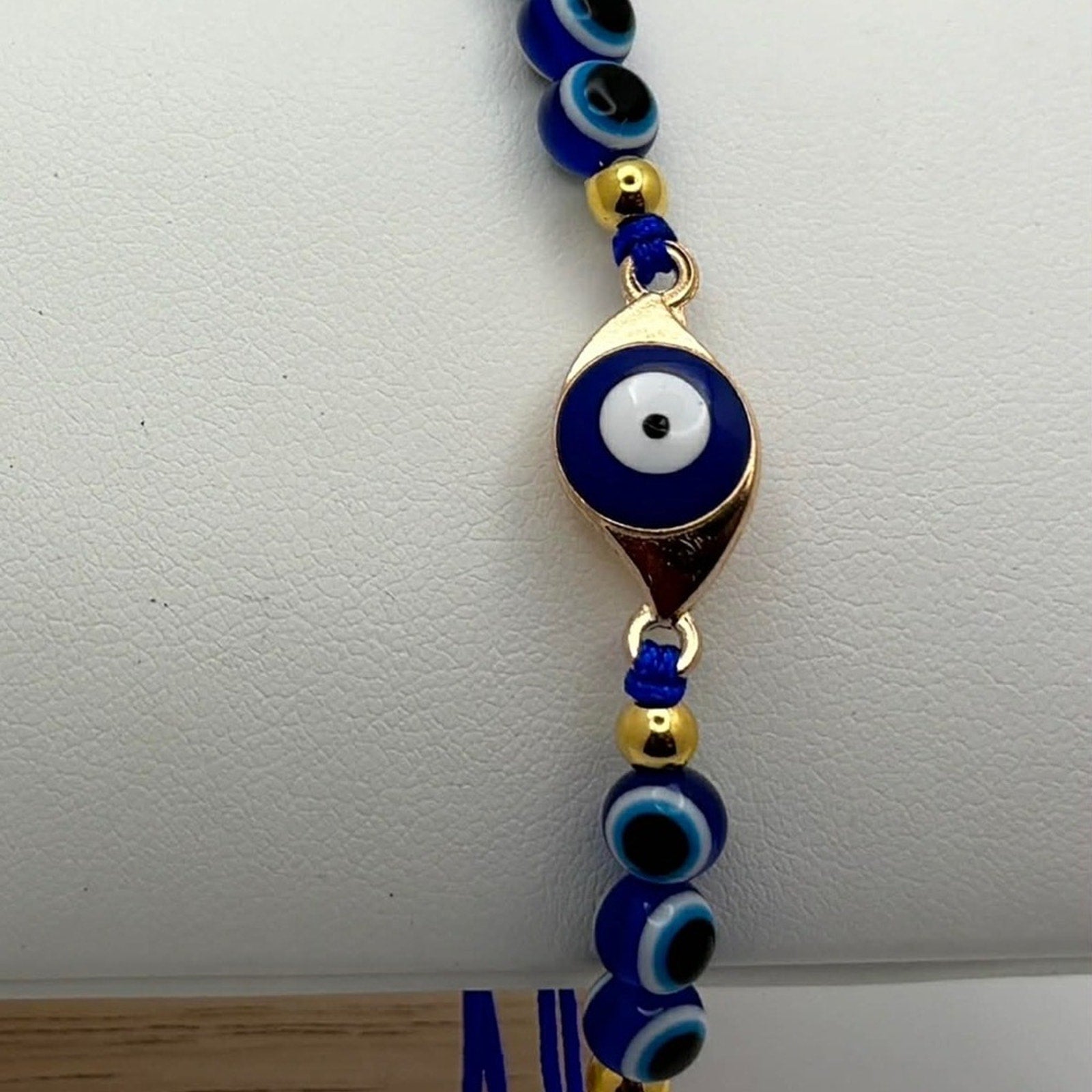 Adjustable Evil Eye Protection Bracelet | Blue Nazar Beads |