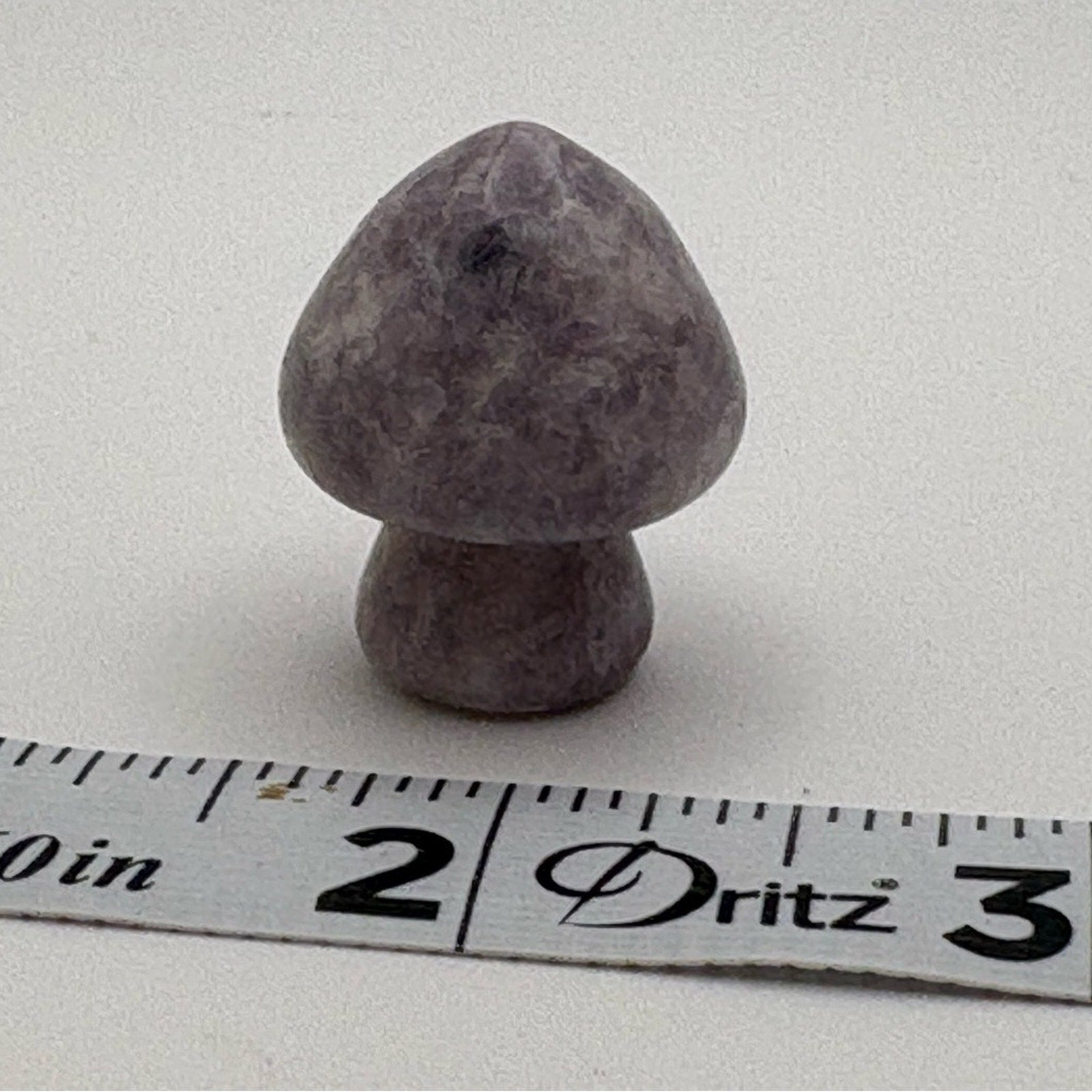 ✨ Amethyst Mushroom Crystal Carving – Polished Stone ✨