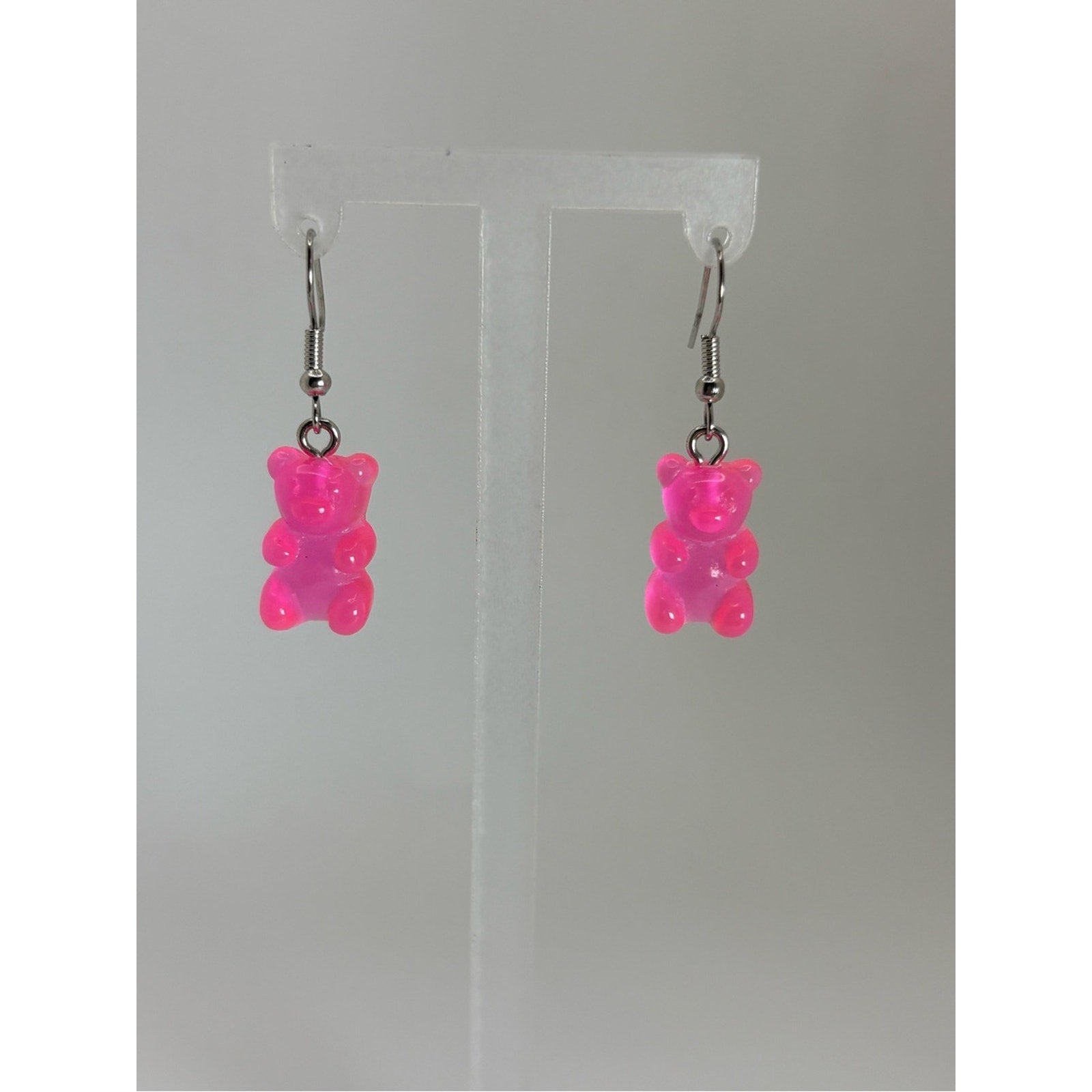 Pink & Purple Earring Bundle | Bunny, Butterfly & Gummy Bear Dangle Earrings