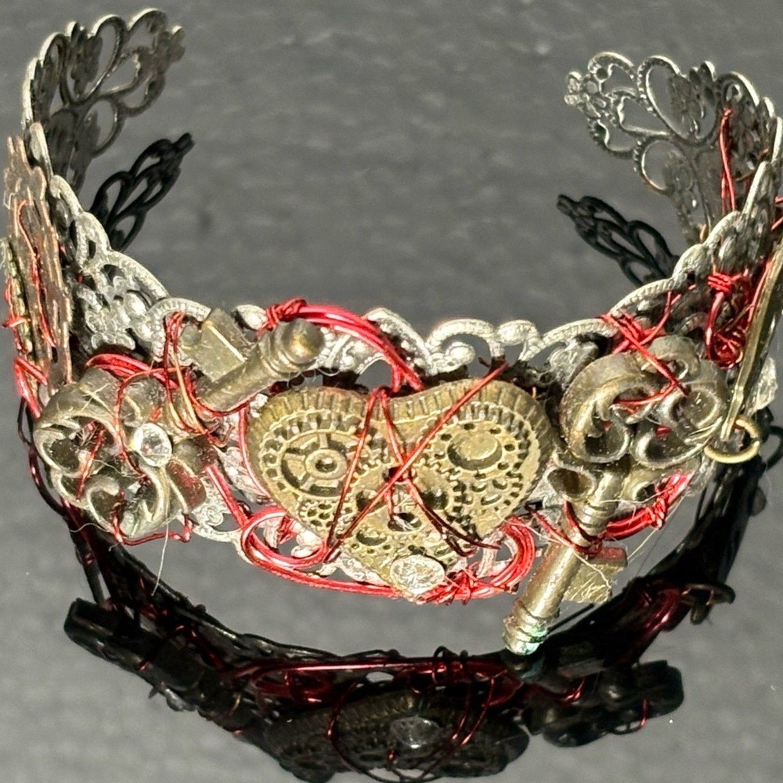 Handmade Steampunk Filigree Cuff Bracelet — NEW NO TAGS 🏷️ 🧙