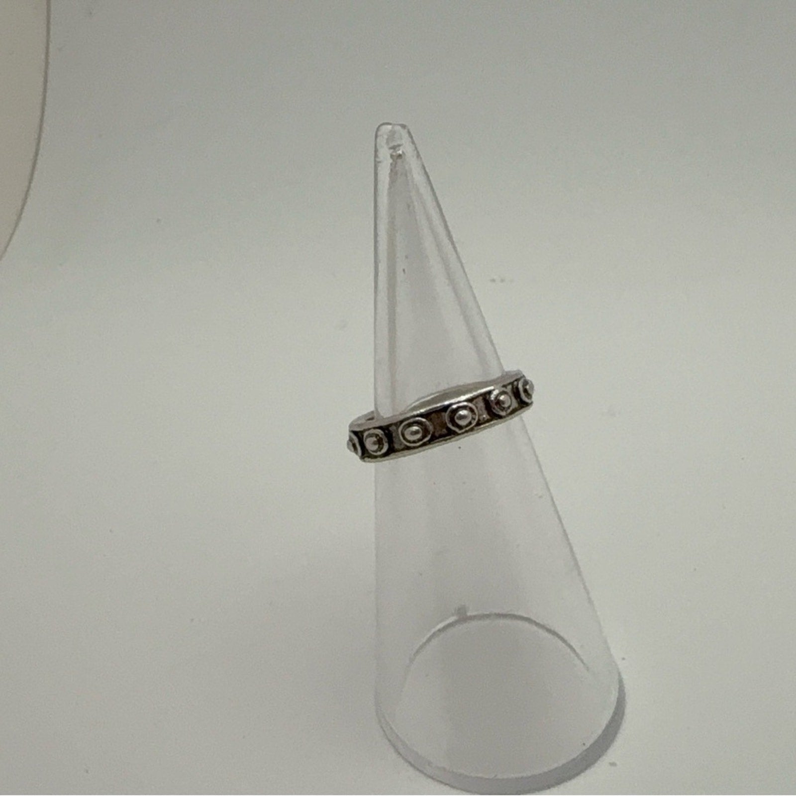 ✨ Minimalist Silver Textured Band Ring – Boho Stackable Ring ✨