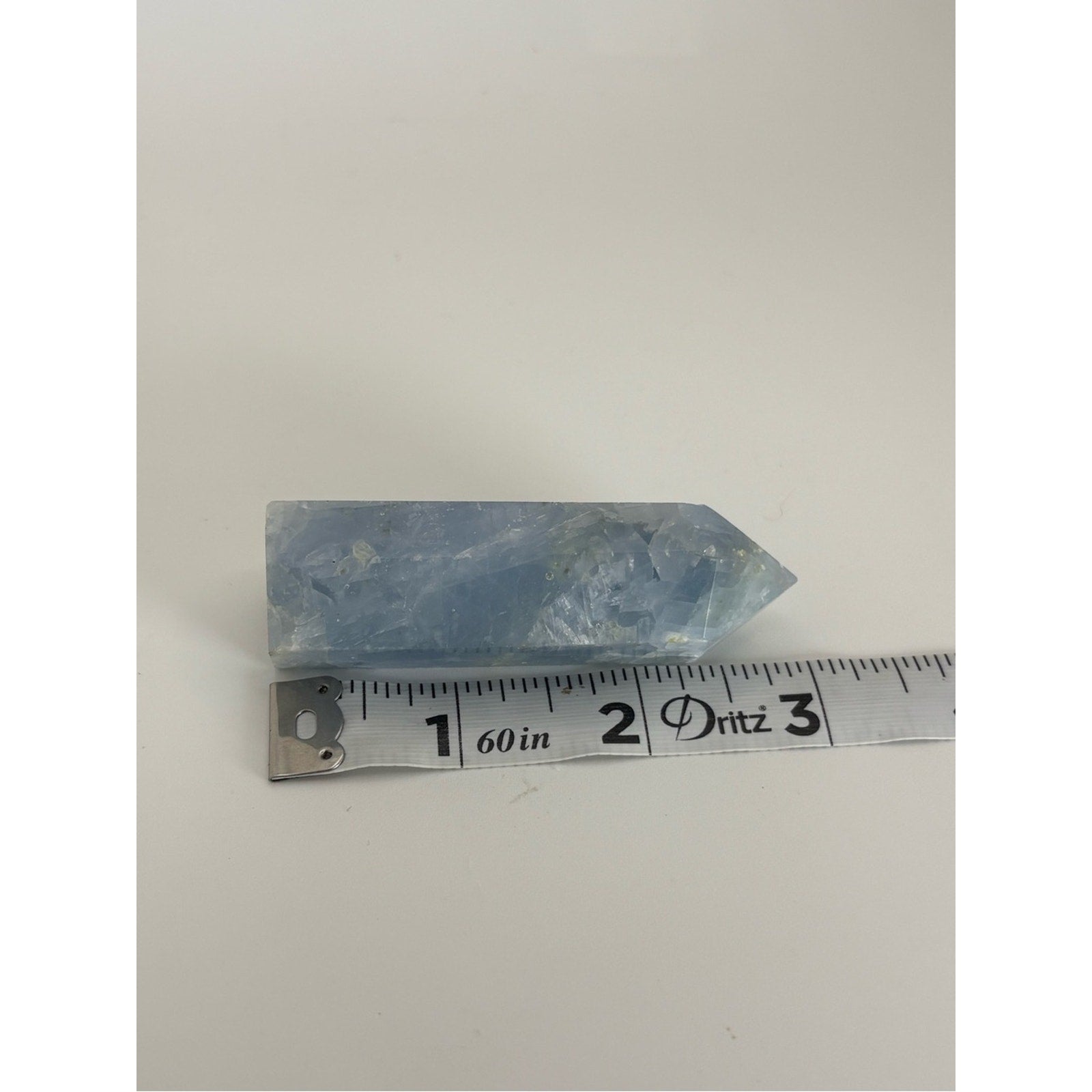 Celestite Crystal Tower Point | Natural Blue Celestine Generator | 2.75”