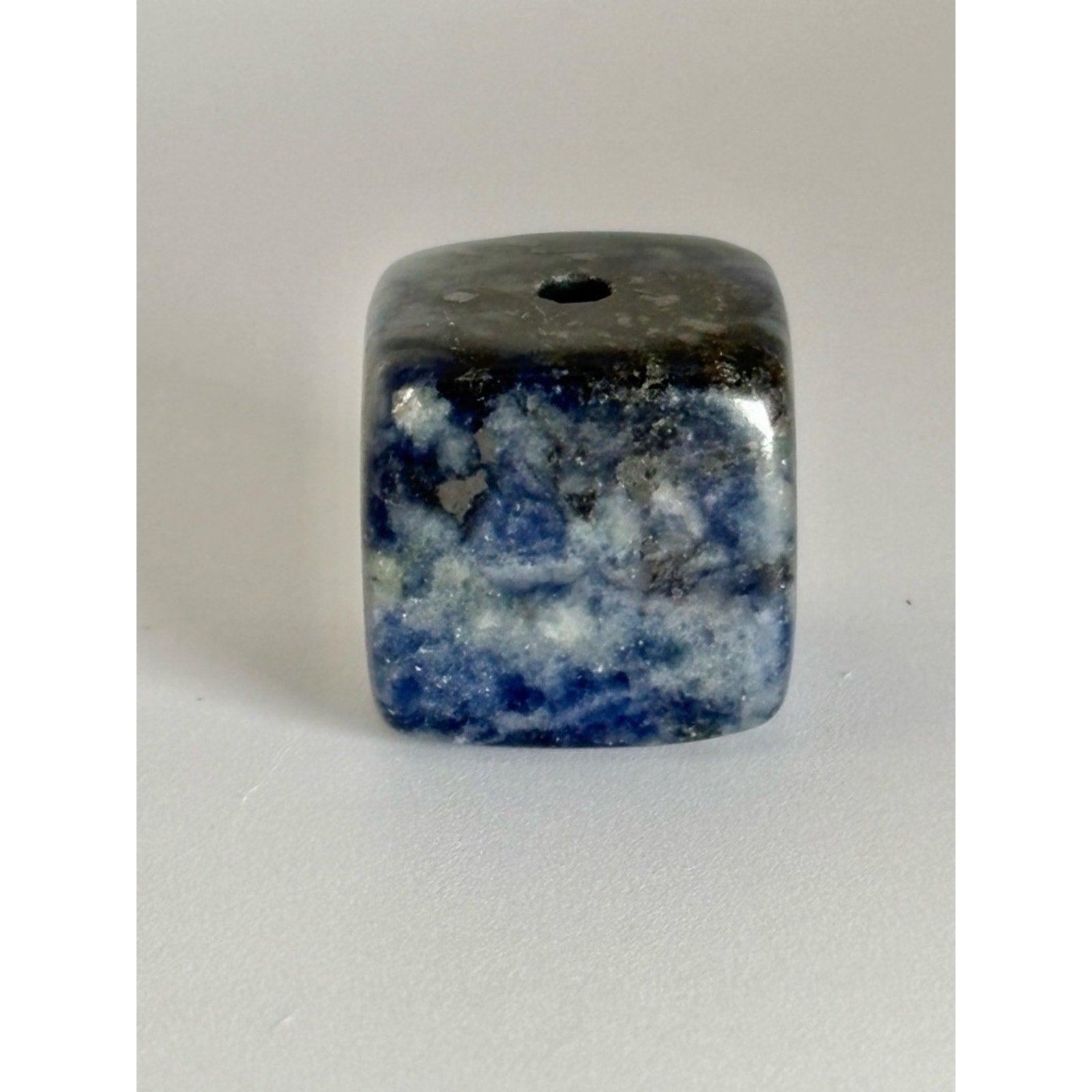 Lapis Lazuli Incense Holder Cube | Polished Stone Burner